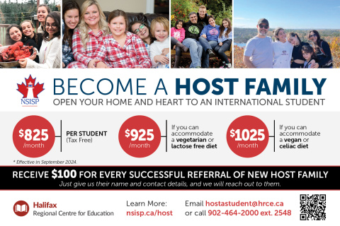 Become a host family information
